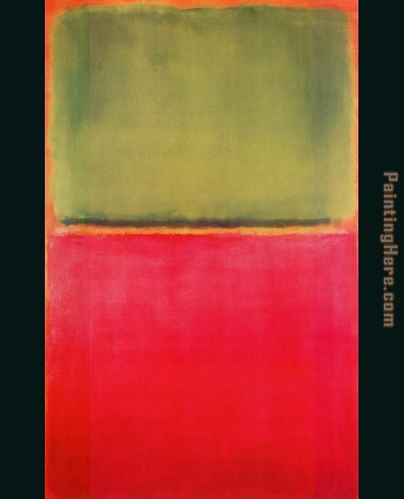 Mark Rothko Untitled (Green, Red, on Orange)